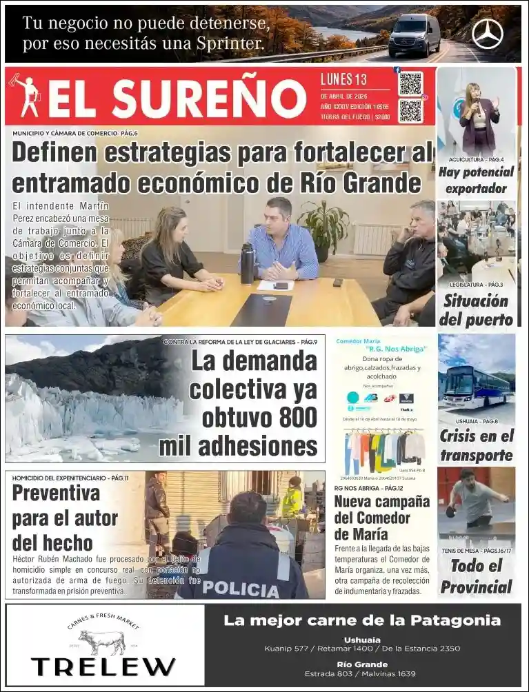 Evolucion Streaming | SAN ANDRES DE GILES - Tapa del diario El Sureño